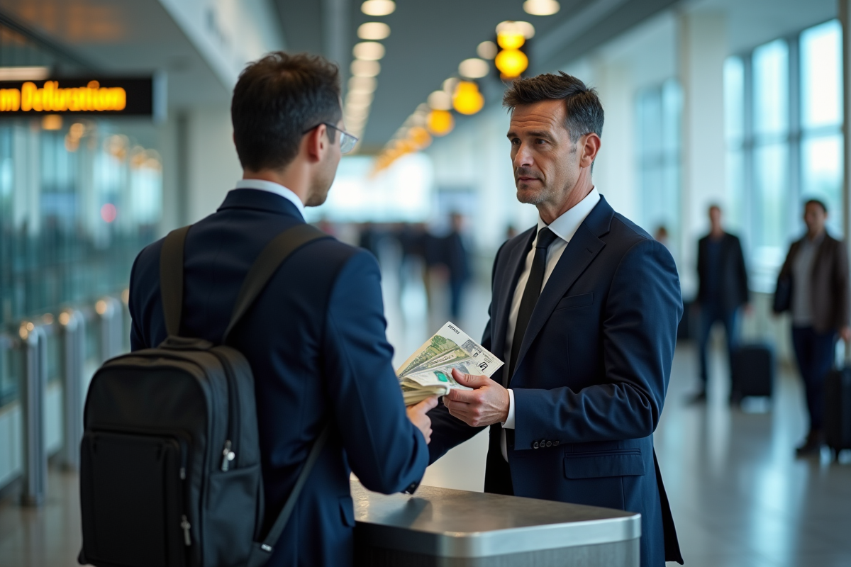 Montant d’espèces autorisé à l’aéroport : règles et limitations