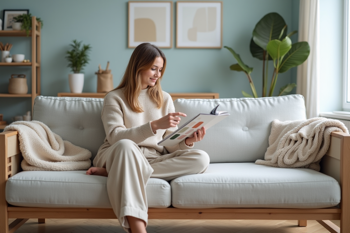 Choix des couleurs pour un salon scandinave : critères et tendances